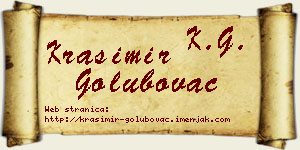 Krasimir Golubovac vizit kartica